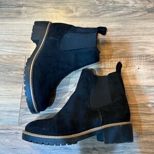 Kensie - Black Suede Ankle Boots